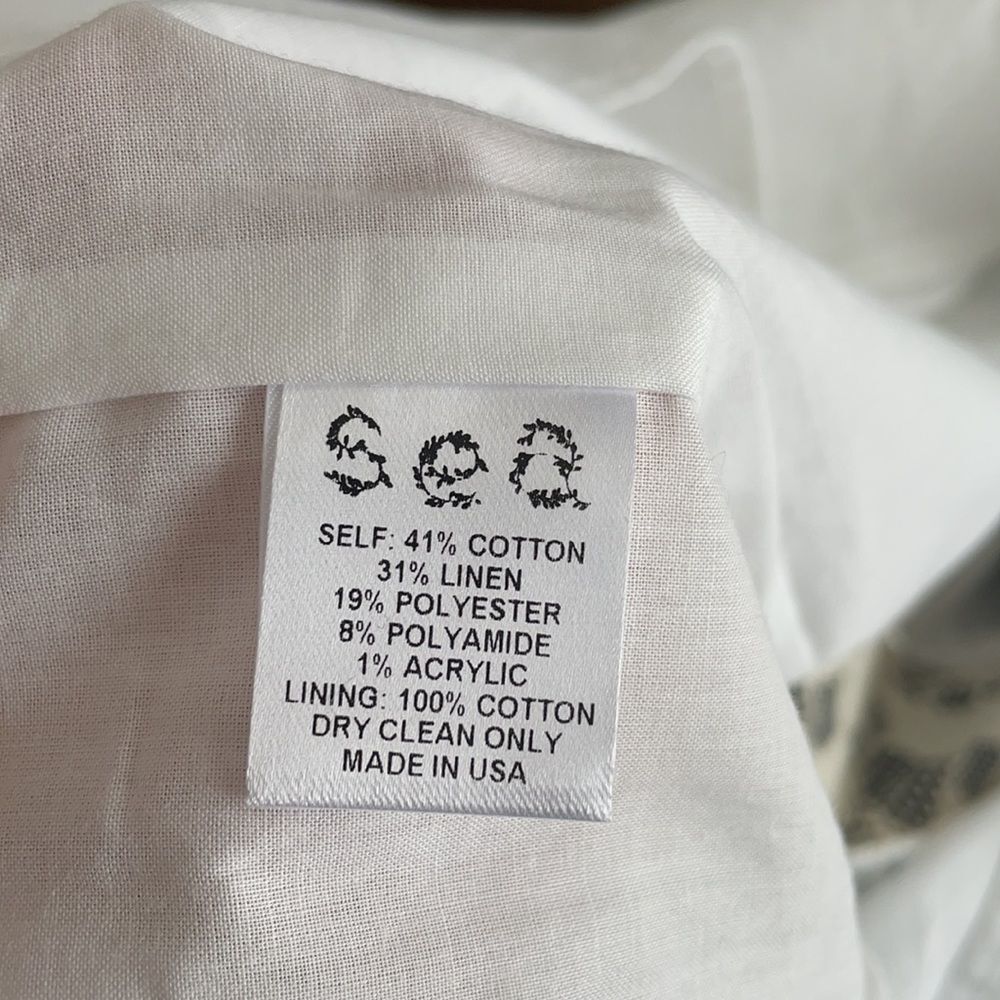 🎀 Sea New York navy and white lace cotton linen dress 10 NWT - Picture 7 of 8